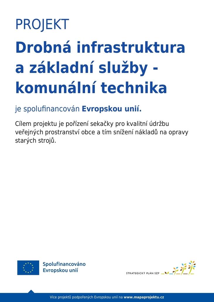 Drobná infrastruktura a&nbsp;základní služby - komunální technika