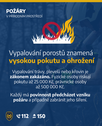 Varováni  a informace o pokutě